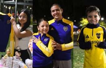 Na foto: Foi assim que foi vivida a vitória do Boca sobre o River em Santiago del Estero