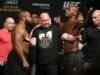 Daniel Cormier e Jon Jones trocam histórias sobre a luta no UFC 214.