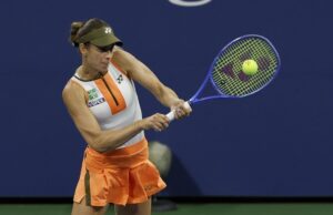 Anna Bondar apoia Elina Svitolina em Madrid.