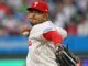 Phillies, Taijuan Walker atira para uma varredura nas Montanhas Rochosas.