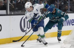 Os planos de playoff dos Sharks foram prejudicados na disputa de pênaltis pelos Canucks
