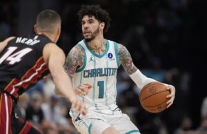 NBA multa LaMelo Ball, mas sem suspensão, por tropeçar em Bam Adebayo