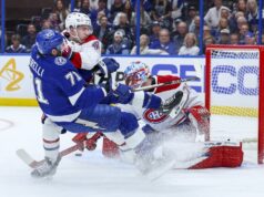 Alexander Texier deu aos Canadiens uma vantagem de 3-2 na série sobre o Lightning