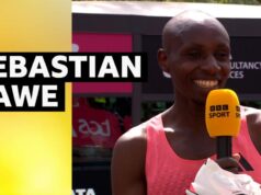 MARATONA DE LONDRES: Sébastien Savoy reage à maratona de menos de duas horas