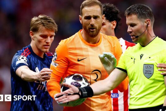 Atlético de Madrid 1-1 Arsenal: Mikel Arteta ‘desculpa’ com os dirigentes