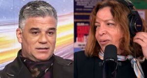 Lucas Bertro pede desculpas a Lizzy Tagliani ao vivo no Intrusos