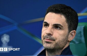 O técnico do Arsenal, Mikel Arteta, pede abordagem antes da eliminatória crucial do Sporting na Liga dos Campeões