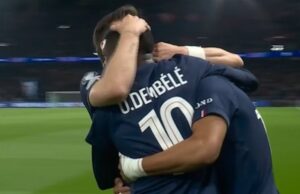 Doue marcou um gol contra o Liverpool