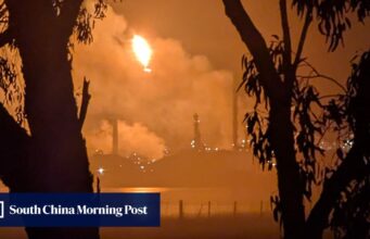 Um incêndio numa refinaria australiana despertou temores de escassez de gasolina em meio à crise global do petróleo.