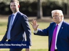 O filho de Trump, Eric, participará da visita oficial de seu pai à China.