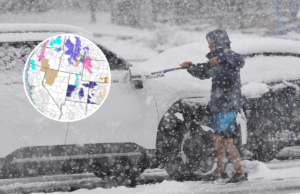Aviso de neve intensa ao andar com os dois pés: ‘Perigo de avalanche’
