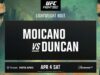 UFC Vegas 115: Moicano x Duncan – Resultados preliminares e destaques