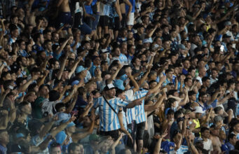 o aviso de fechamento do estádio para o Racing