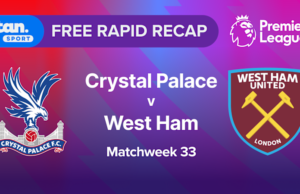 Correção rápida | MW33: Crystal Palace x West Ham