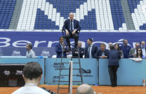 A cadeira do árbitro no Bernabéu