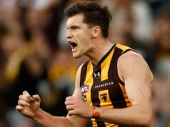 O bem-sucedido agente livre do Hawthorn Hawks está lutando muito por seu lugar ao lado de Sam Mitchell