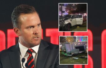 O presidente de Essendon, Andrew Welsh, no centro de detenção de Gold Coast para cidadãos ‘perturbados’