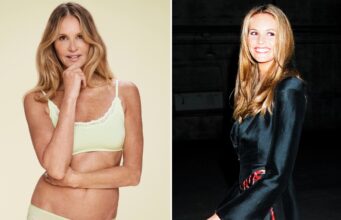Elle Macpherson posa de cueca para uma nova campanha de Bonds aos 62 anos