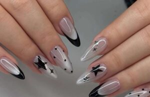10 ideias de manicure francesa escura que vale a pena experimentar, desde olhos de gato escuros até pontas de ameixa temperamentais