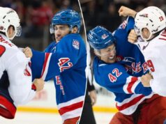 Noah Laba, do Rangers, conta ao Post o que aprendeu em sua primeira luta na NHL