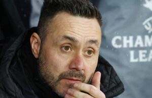 Roberto De Zerbi lida com lesão do Tottenham após atualização de Rodrigo Bentencourt