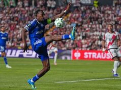 Emeka, do Estrasburgo, ainda não marcou nenhum gol, sendo o Crystal Palace o mais rápido da Conference League.