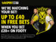 Ganhe até £ 40 em apostas grátis em futebol com talkSPORT BET
