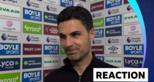 Arteta elogiou a “coragem” dos árbitros em anular o empate do West Ham.