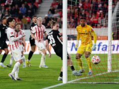 O jogo em Freiburg foi marcado por Koulierakis e Lienhart
