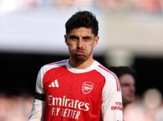 Kai Havertz e Martin Ødegaard estavam aptos para a segunda mão da semifinal da Liga dos Campeões que o Arsenal disputou contra o Atlético de Madrid.
