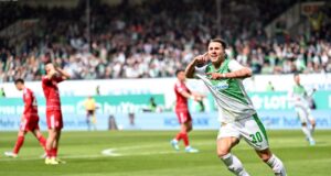 Greuther Fürth am Fortuna Düsseldorf terminou em terceiro lugar na La Liga e se classificou para os playoffs.