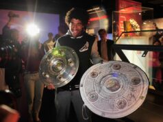 O vencedor do triplo, Dante, levou o Nice à segurança em seu último jogo antes de se aposentar aos 42 anos.
