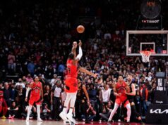 Barrett salva os Raptors, forçando um Jogo 7 com um dramático 3 no OT.