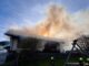 Um grande incêndio no Lago Resia: uma garagem em chamas – FOTO – Venosta