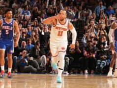 Os Knicks estavam em um movimento histórico, derrotando os 76ers por 39 no jogo 1.