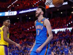 O Thunder derrotou o Lakers no jogo 1 das semifinais do Oeste.