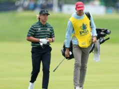 Hugo, no final do PGA, está supostamente terminando com Caddy