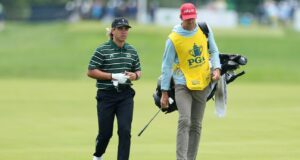 Hugo, no final do PGA, está supostamente terminando com Caddy