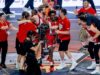 Com Giannis na torcida, o Olympiakos venceu a Euroliga.