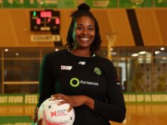 Romilda Eakin-George, do West Coast Fever, deve quebrar o recorde australiano de jogos de netball na primeira divisão