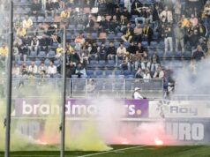 O NAC foi rebaixado em desgraça após partidas abandonadas, Telstar e Volendam aguardando crackers no último dia.