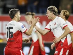 As tensões continuaram até ao final em Galgenward, durante a celebração do golo entre FC Utrecht e Heerenveen.