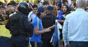 Boca em Santiago: Changuito Zeballos era uma das líderes de torcida