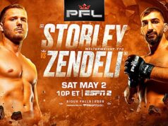 PFL Sioux Falls ‘Storley vs. Zendeli’ jogo a jogo, resultados e classificações da rodada.