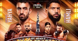PFL MENA 9 jogada a jogada, resultados e pontuação da rodada.