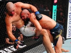 Khamzat Chimaev derrotou Sean Strickland em uma revanche.