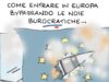 desenho animado Ellekappa: Putin e a Europa