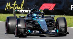 Na Fórmula 1, Russell correu à frente de Antonelli na pole. Hamilton e Leclerc em terceiro