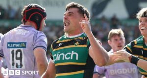 The Premier: Northampton 36-32 Gloucester: Saints realiza suspense para garantir a semifinal em casa
