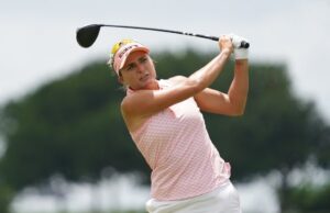 A seqüência ininterrupta de Lexi Thompson no Aberto Feminino dos EUA está em perigo.
